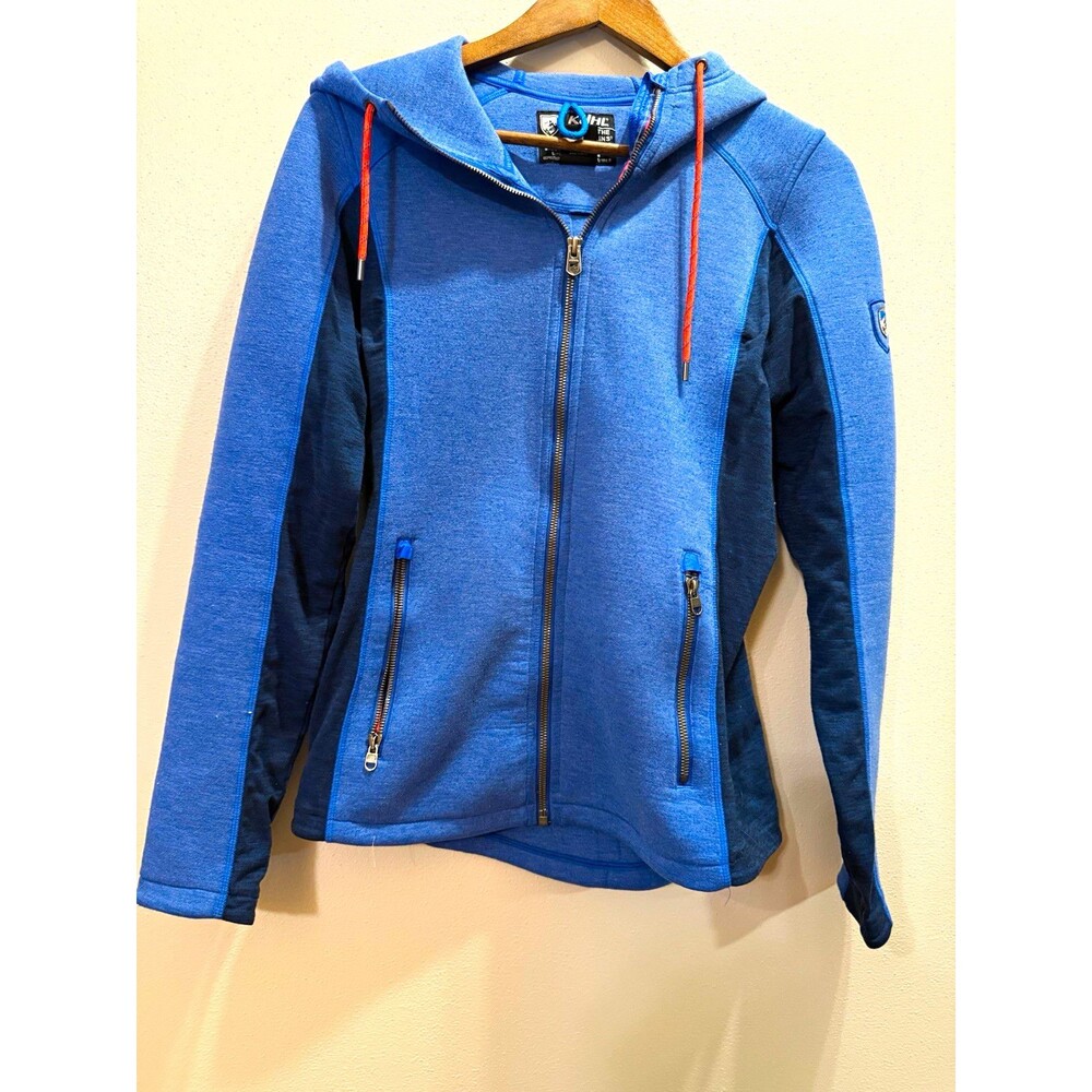 KΓHL Projekt Men's Blue Full Zip Hooded Fleece Hoodie w/ Pockets Size S
